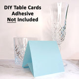 12 Pack - Light Blue DIY Table Tent Card