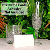 25 Pack - White DIY Table Tent Name Card