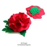 Red Paper Rose DIY Set - 12 per order (Pricing for sizes vary)